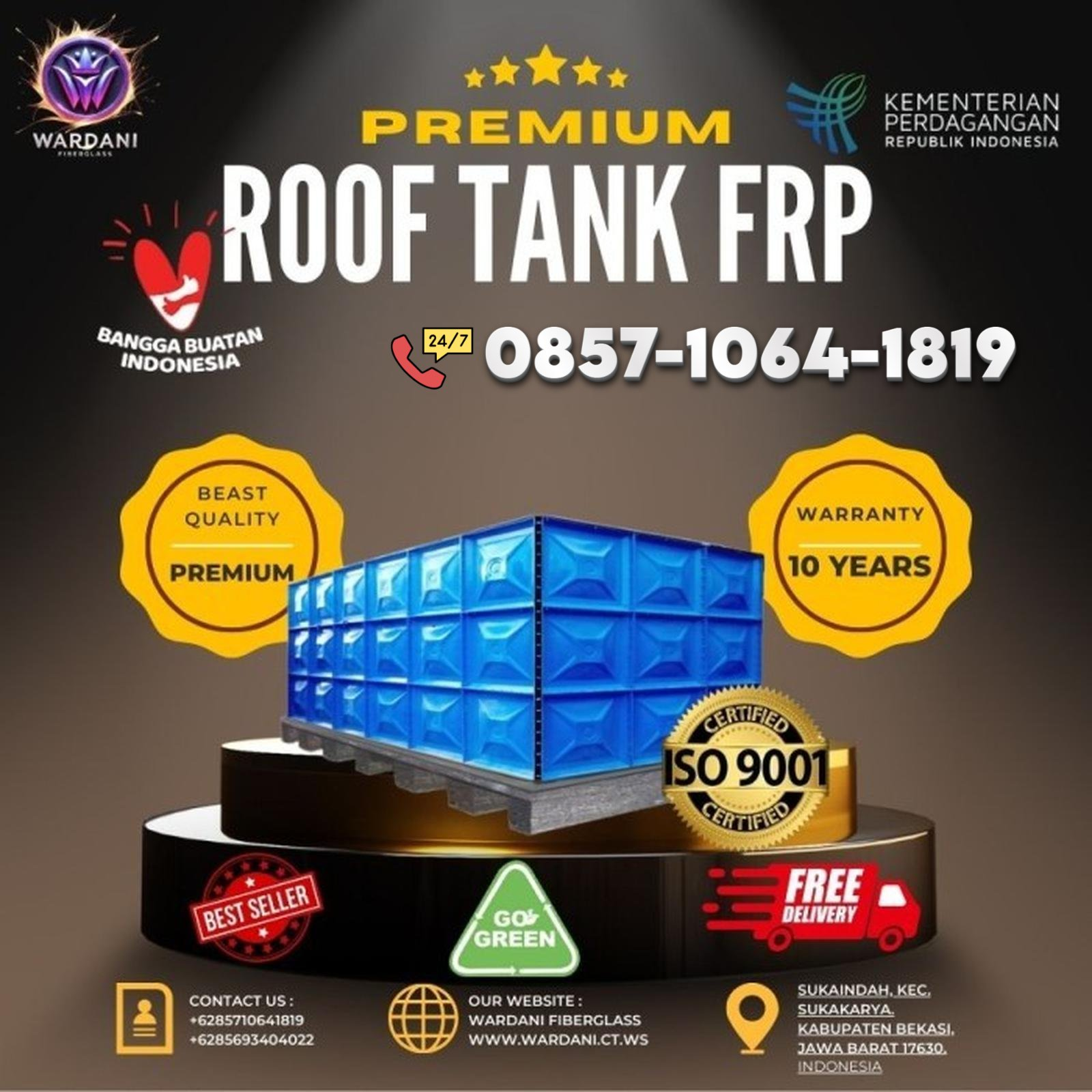 Tangki Panel FRP - Produk BIONUS®